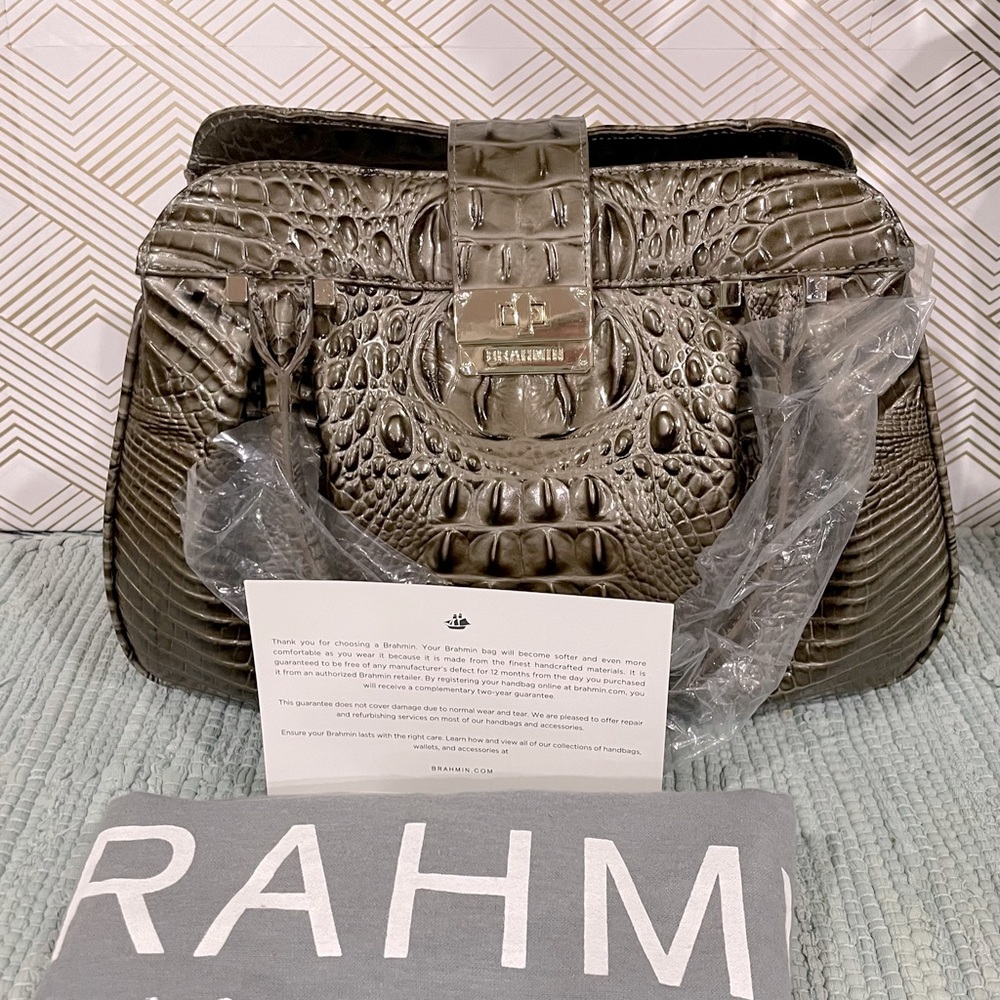 Brahmin Vintage Laura in Pewter